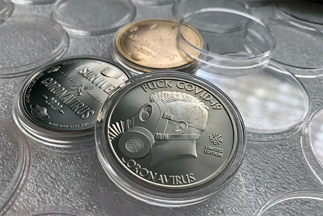 因为这次疫情，外国人设计了一套新冠疫情纪念币